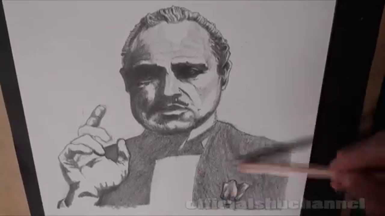 1280x720 How To Draw The Godfather. 1 - Godfather Sketch