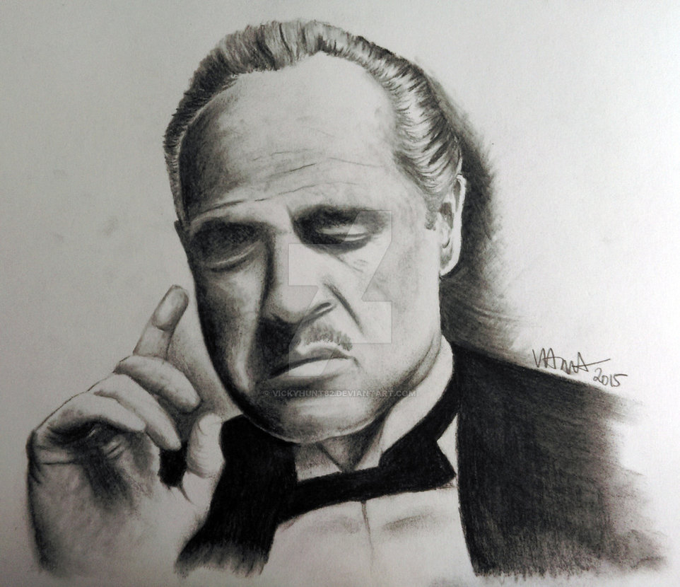 962x830 The Godfather By Vickyhunt82 - Godfather Sketch