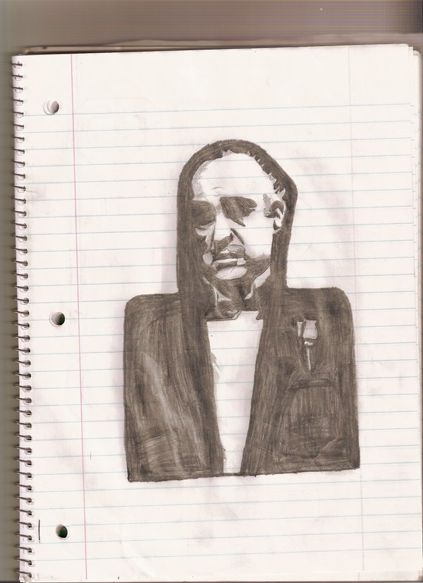 600x826 The Godfather Sketch In Pencil By Dzrulz - Godfather Sketch