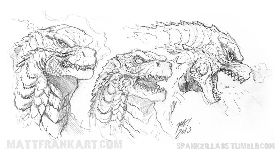 900x500 Godzilla 2014 - Godzilla 2014 Sketch