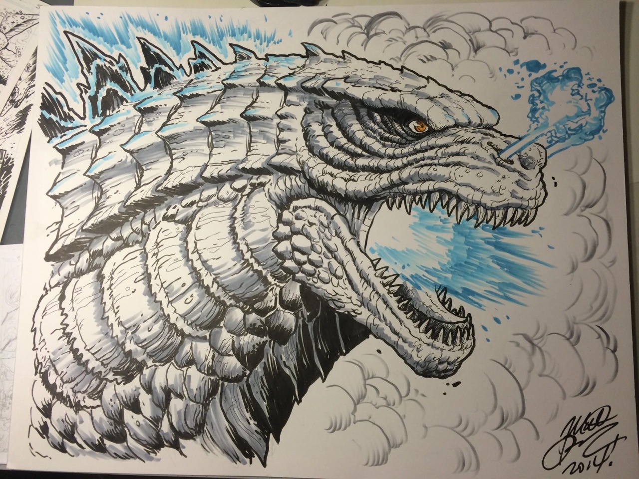 Godzilla 2014 Sketch at Explore collection of