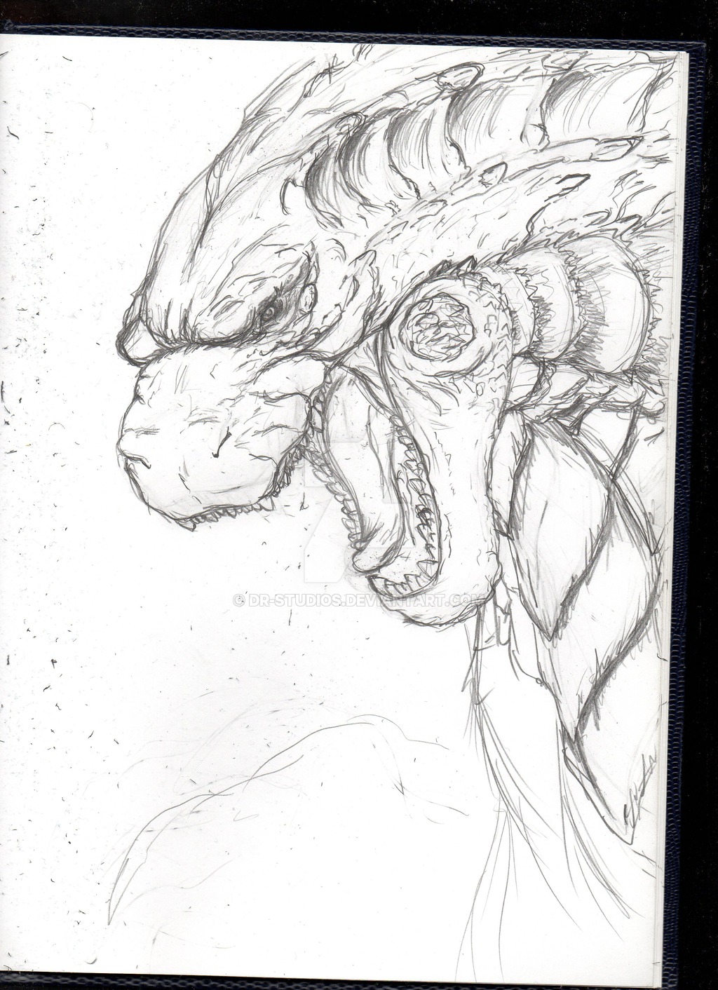 1024x1412 Beargoji Godzilla 2014 Sketch By Dr Studios - Godzilla 2014 Sketch