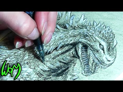 Godzilla Sketch at PaintingValley.com | Explore collection of Godzilla ...