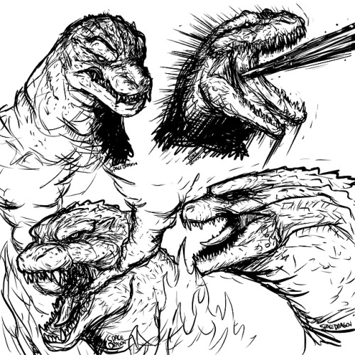 500x500 Godzilla Sketch Tumblr - Godzilla Sketch