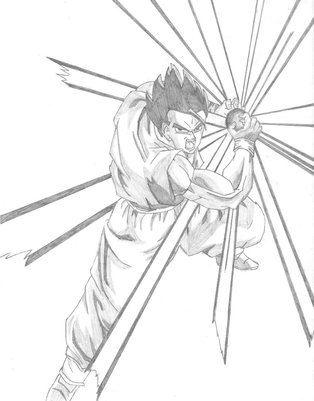 1024x1307 Gohan Best Art Drawing Skill - Gohan Sketch