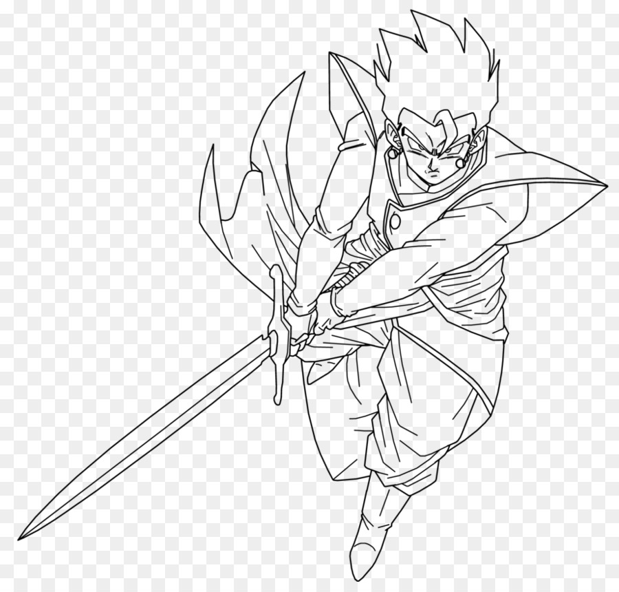 900x860 Gohan Goku Line Art Drawing Sketch - Gohan Sketch