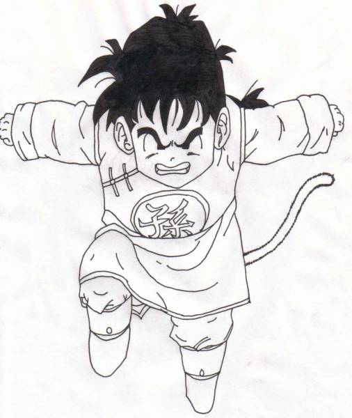 506x600 Gohan Sketch By Qiaochu Yuan - Gohan Sketch