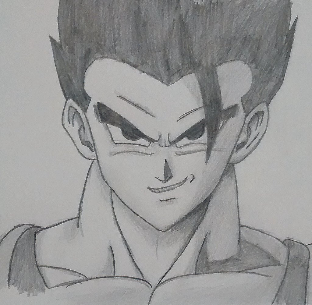 1024x1001 Ultimate Gohan Pencil Sketch By Taffz - Gohan Sketch