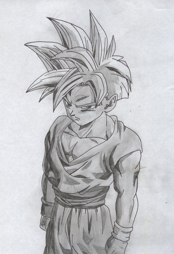 600x875 Teen Gohan Sketch Anime Things Dbz, Dragon Ball - Gohan Sketch