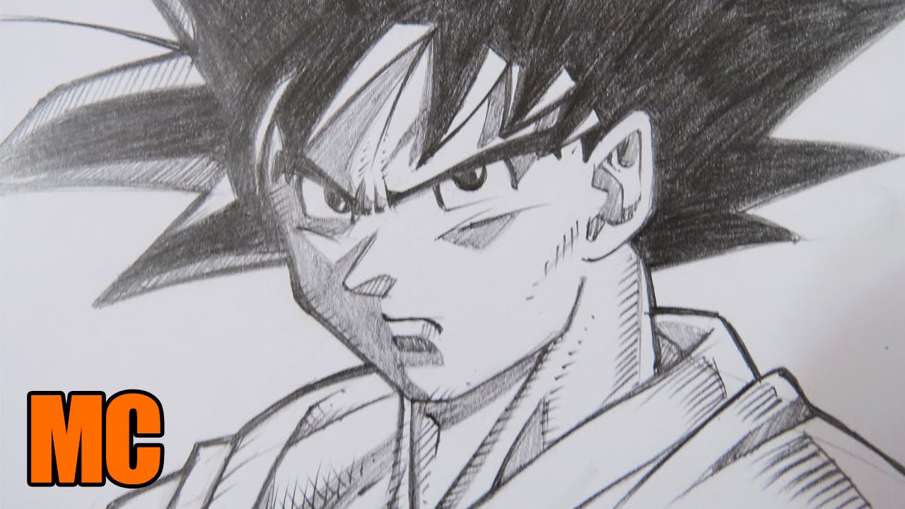 1280x720 Drawing Goku - Goku Pencil Sketch