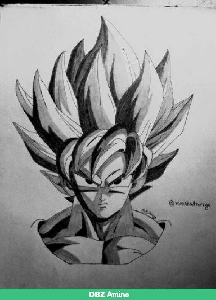 Pencil Drawing Of Dragon Ball Super Goku Pencil Sketch At