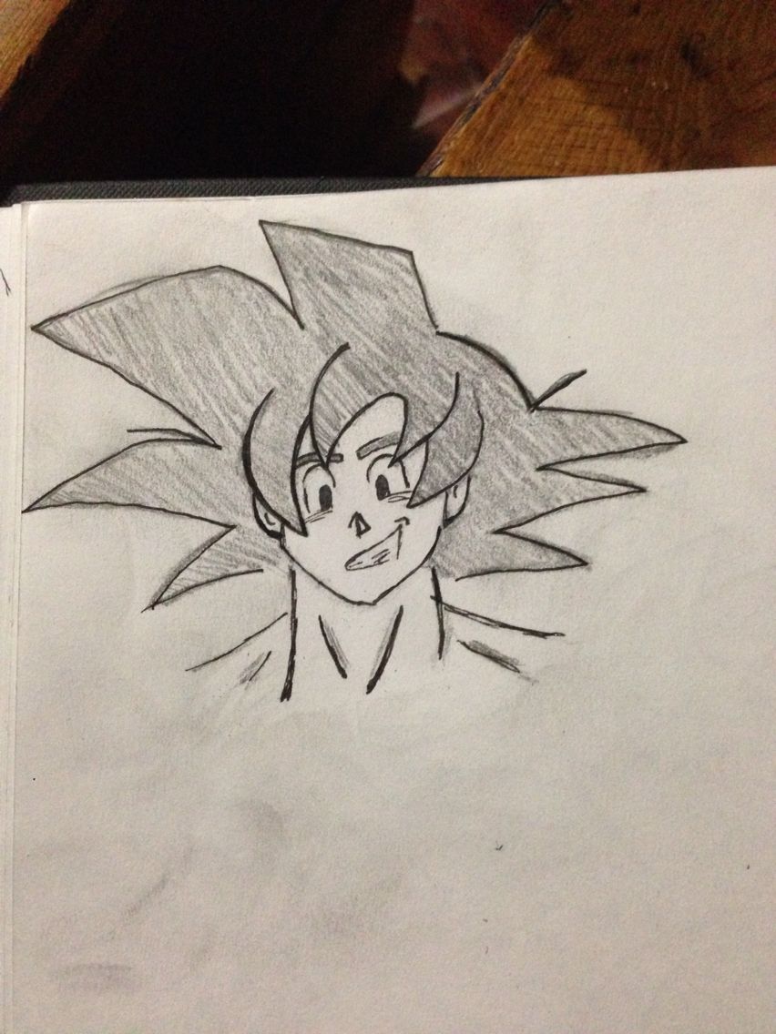 852x1136 Little Quick Goku Sketch Drawing Goku And Sketches - Goku Sketch