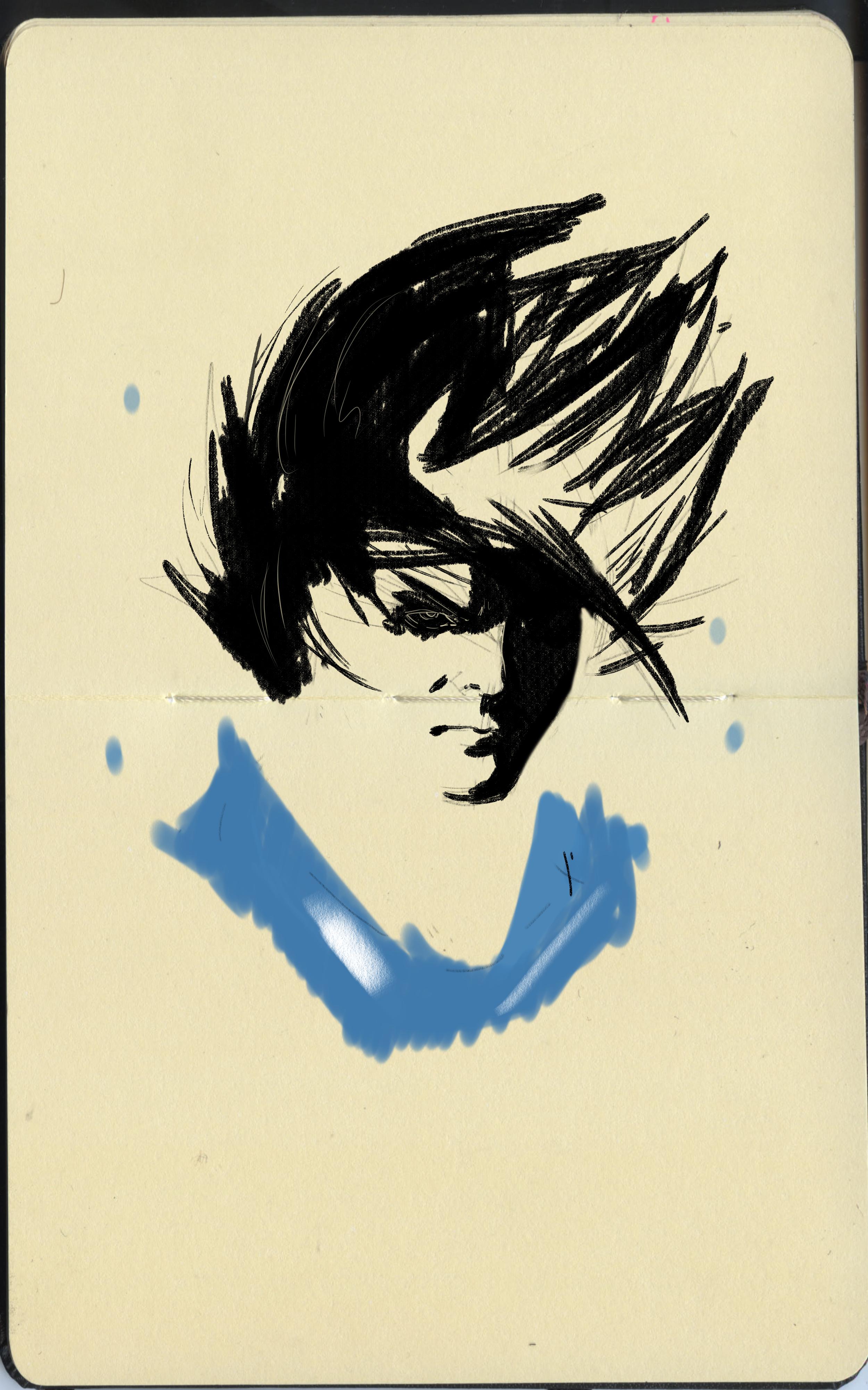 2500x4000 Quick Sketch Of Goku - Goku Sketch