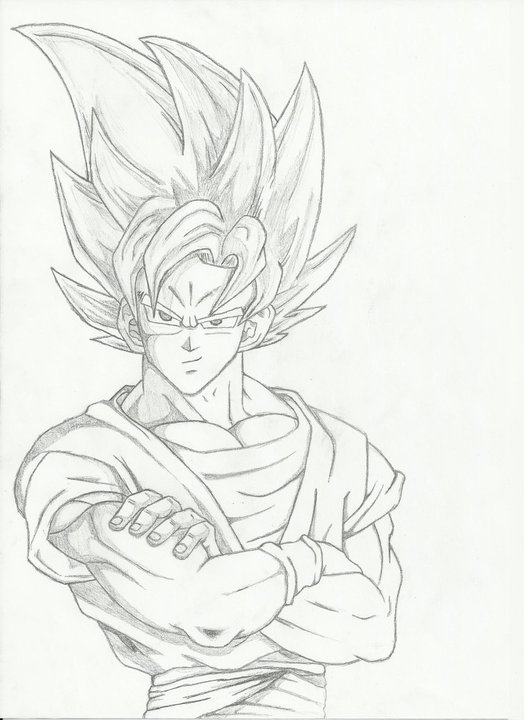 524x720 Filip Pozgajcic - Goku Sketch