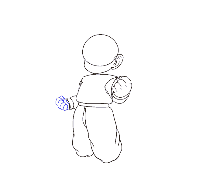 678x600 How To Draw Goku In A Few Easy Steps Easy Drawing Guides - Goku Sketch Step By Step