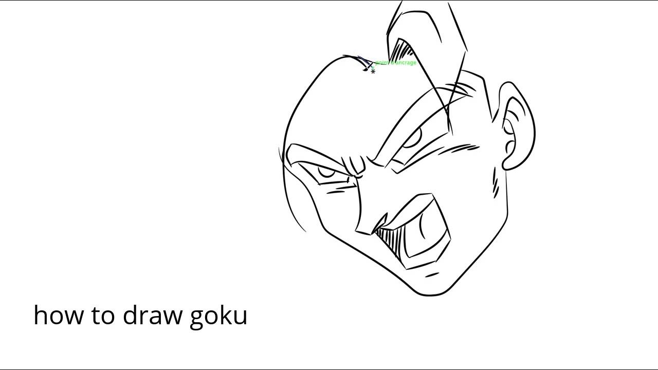 1280x720 How To Draw Goku Easy - Goku Sketch Step By Step
