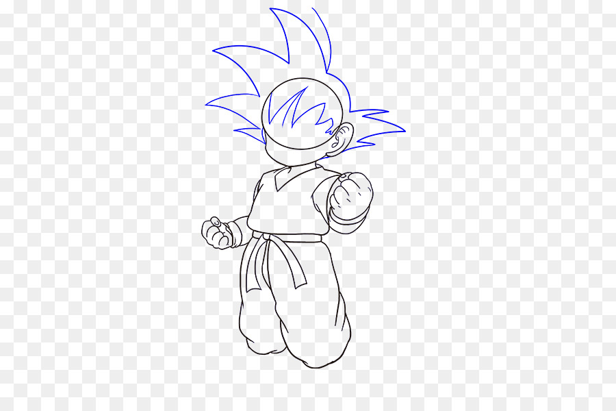 900x600 Goku Drawing Super Saiyan Dragon Ball Sketch - Goku Sketch Step By Step