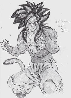 300x410 Pricalomli Dragon Ball Gt Goku Super Saiyan 4 - Goku Super Saiyan 4 Sketch