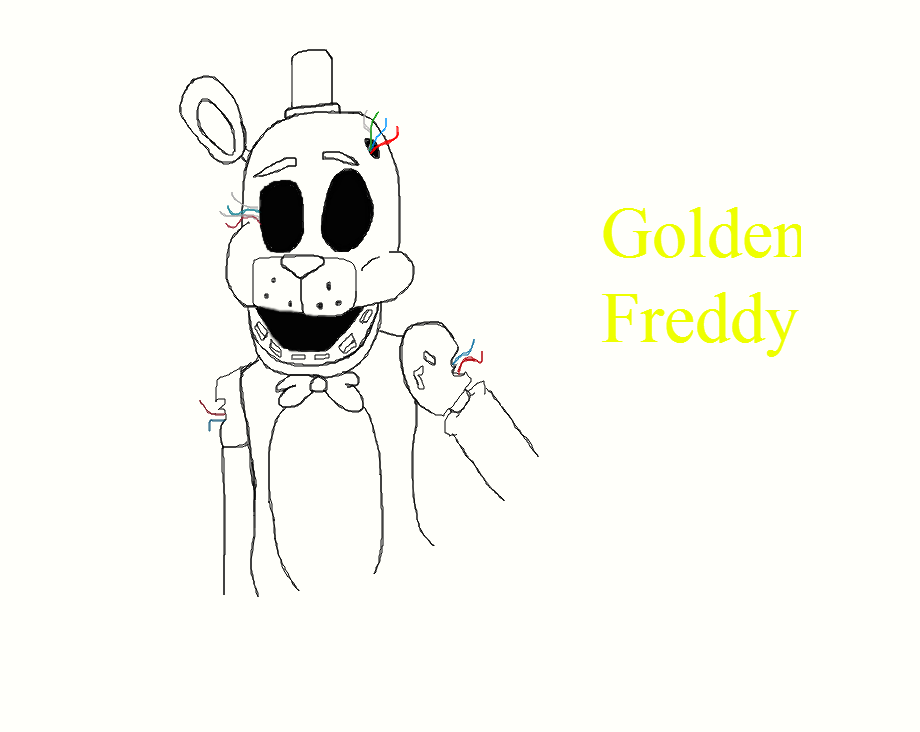 920x732 Golden Freddy Sketch By Milky Pop - Golden Freddy Sketch