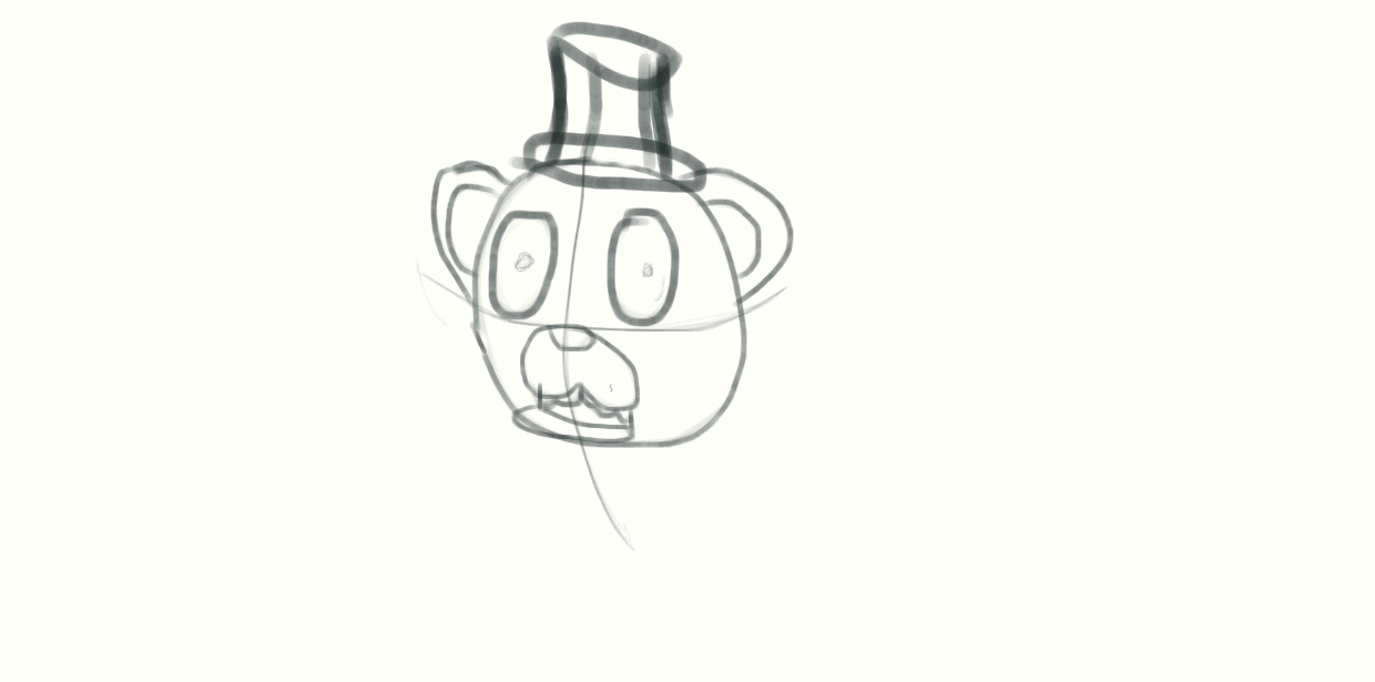 1240x615 Golden Freddy Sketch By Silverwolfgodess - Golden Freddy Sketch