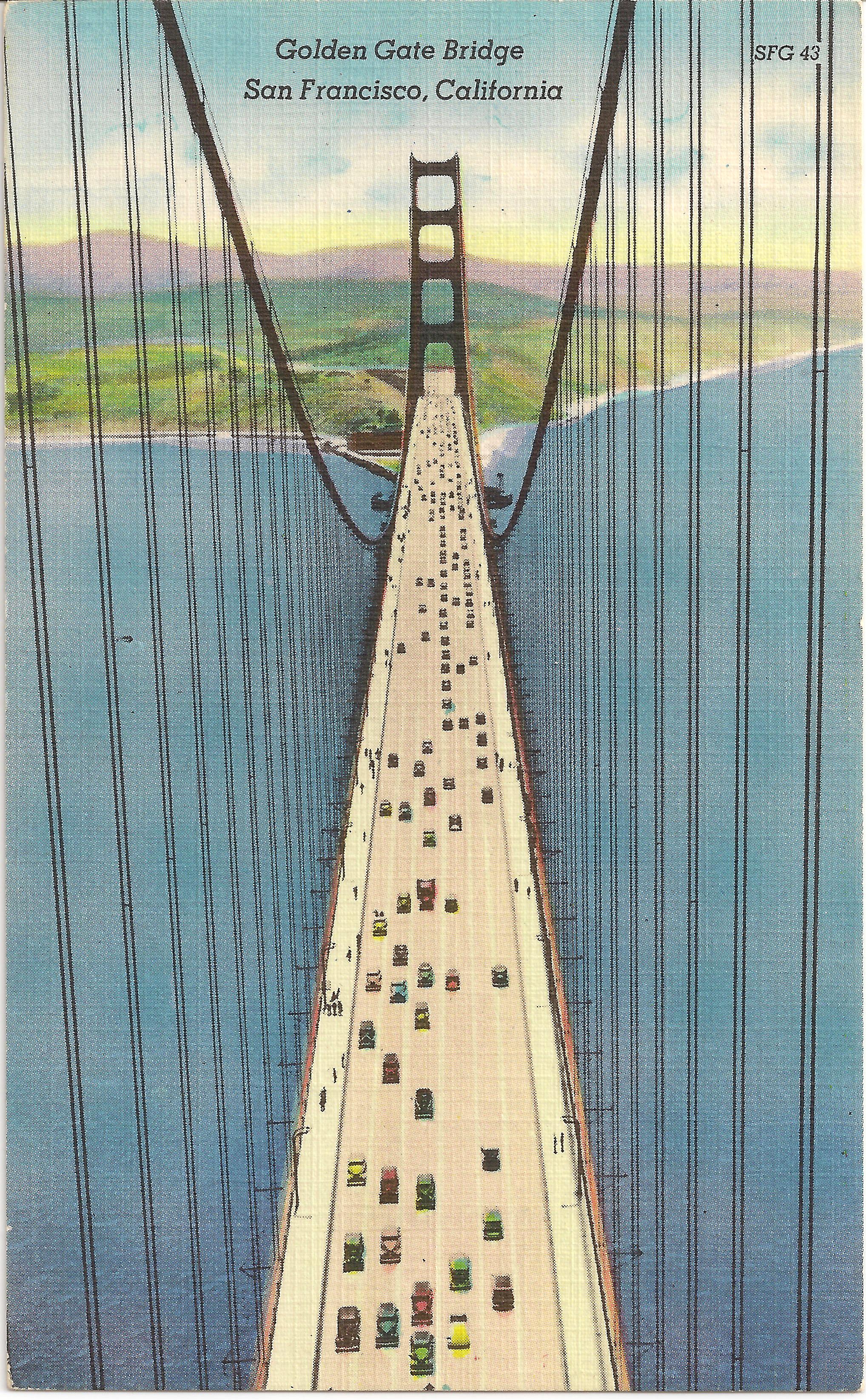 2036x3291 Golden Gate Bridge Timothy Pflueger Blog - Golden Gate Bridge Sketch