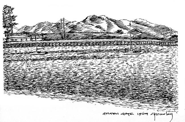 650x428 Golden Gate Sketch 1 By Chris Curley - Golden Gate Sketch