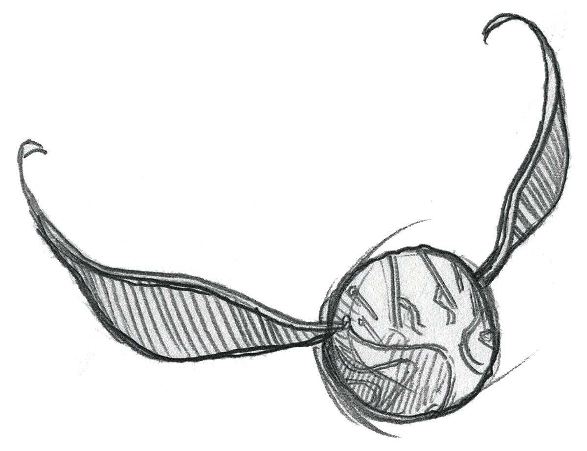 1200x922 Golden Snitch Hogwarts Hysteria Snitch, Snitch - Golden Snitch Sketch