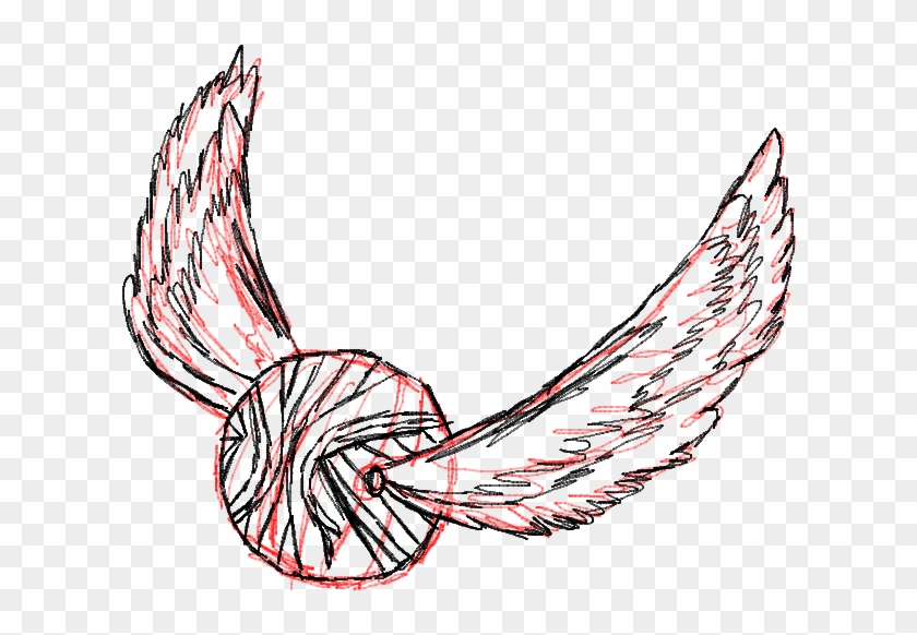 840x582 Golden Snitch Drawing For Kids - Golden Snitch Sketch