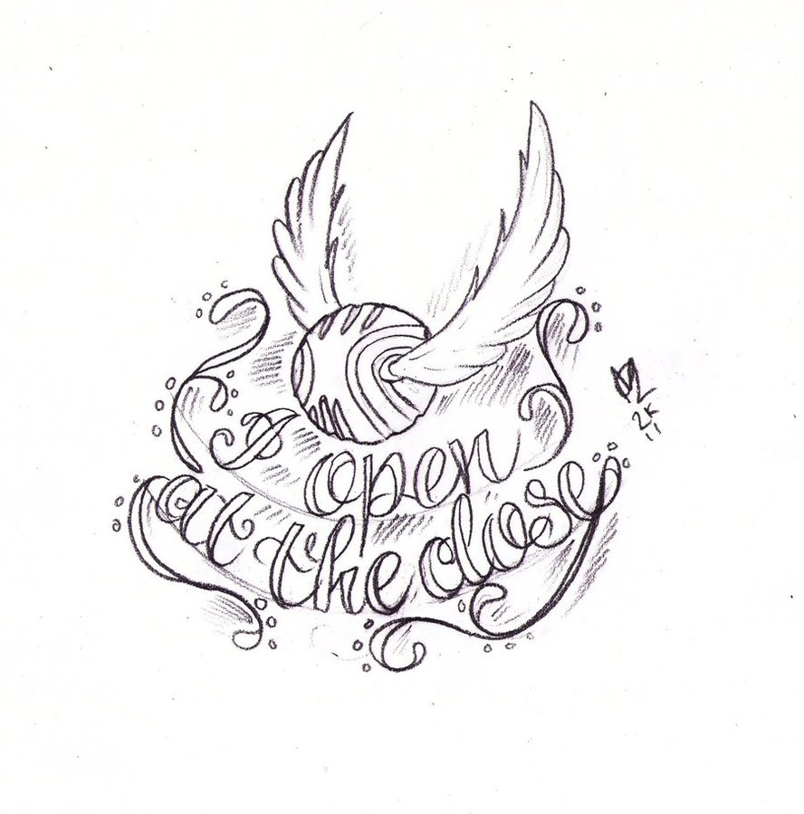 888x899 Golden Snitch Tattoo Sketch By Nevermore Ink - Golden Snitch Sketch
