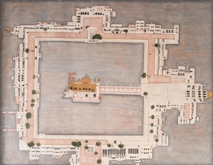 300x232 An Architectural Sketch Of The Golden Temple... Lot Art - Golden Temple Sketch