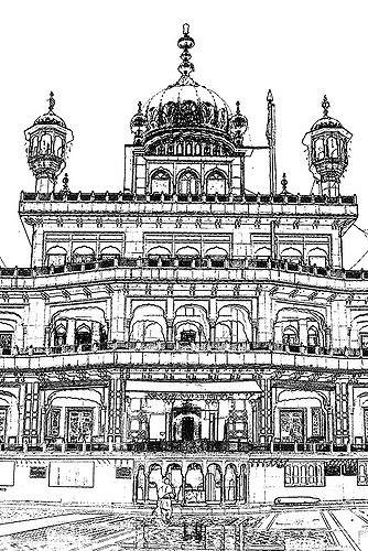 Golden Temple Sketch At Explore Collection Of