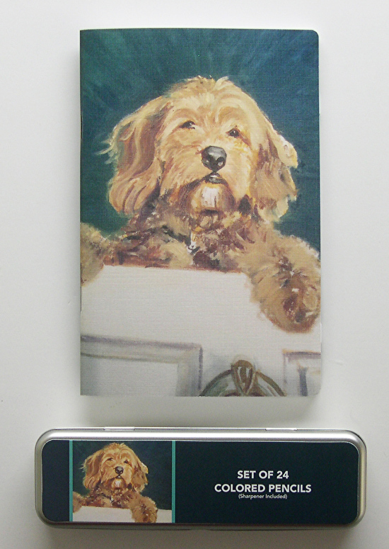 550x775 Louise Duffy Sketch Pad And Pencil Set Golden Doodle Art And Accents - Goldendoodle Sketch