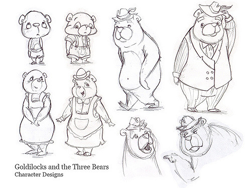 500x375 Goldilocks And The Three Bears - Goldilocks Sketch