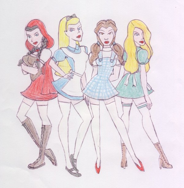 600x614 Red Alice Dorothy Goldilocks 2 By Jebbo88 - Goldilocks Sketch