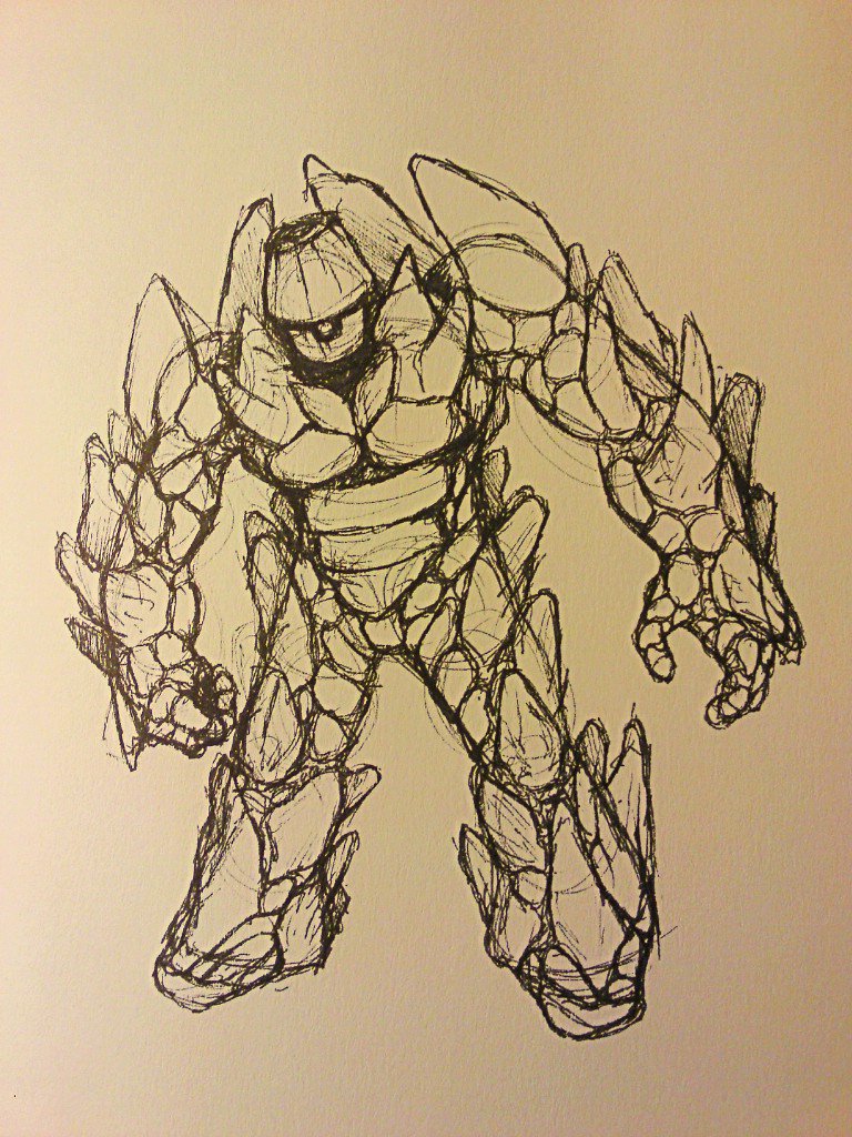 768x1024 Golem Sketch By Heavenmgn - Golem Sketch