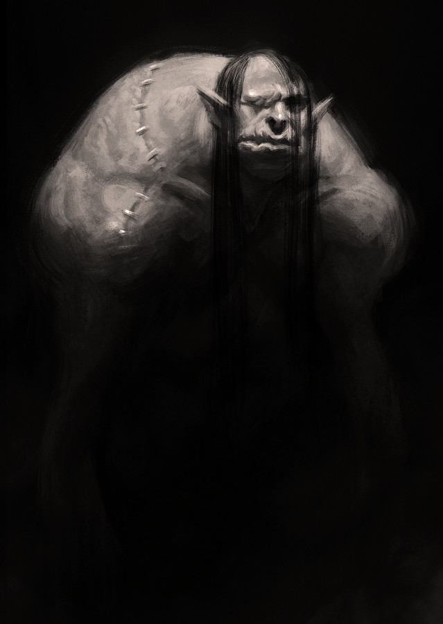 639x900 Russell Jones - Golem Sketch