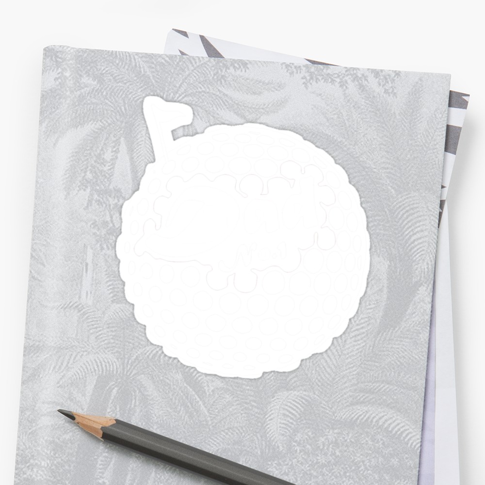 1000x1000 Dad No1 Golf Ball Design Stickers By Dress Lust Redbubble - Golf Ball Sketch