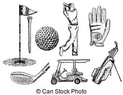 251x194 Golf Cart Sketch Icon For Web And Mobile. Hand Drawn Vector Dark - Golf Cart Sketch