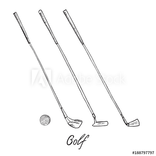 Golf Club Sketch at Explore collection of Golf