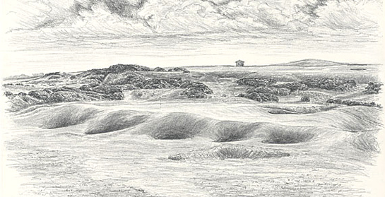 545x279 Gorgeous Golf Art From Golfsketch - Golf Course Sketch