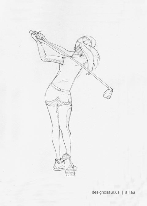 480x672 Golf Blog.designosaur.us - Golf Sketch