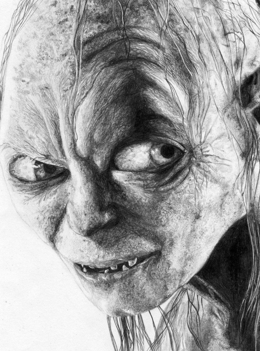 900x1213 Gollum Pencil Sketch By N00dleincident Art Monster - Gollum Sketch