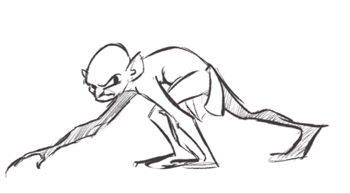 500x278 Gollum Gifs Tumblr - Gollum Sketch