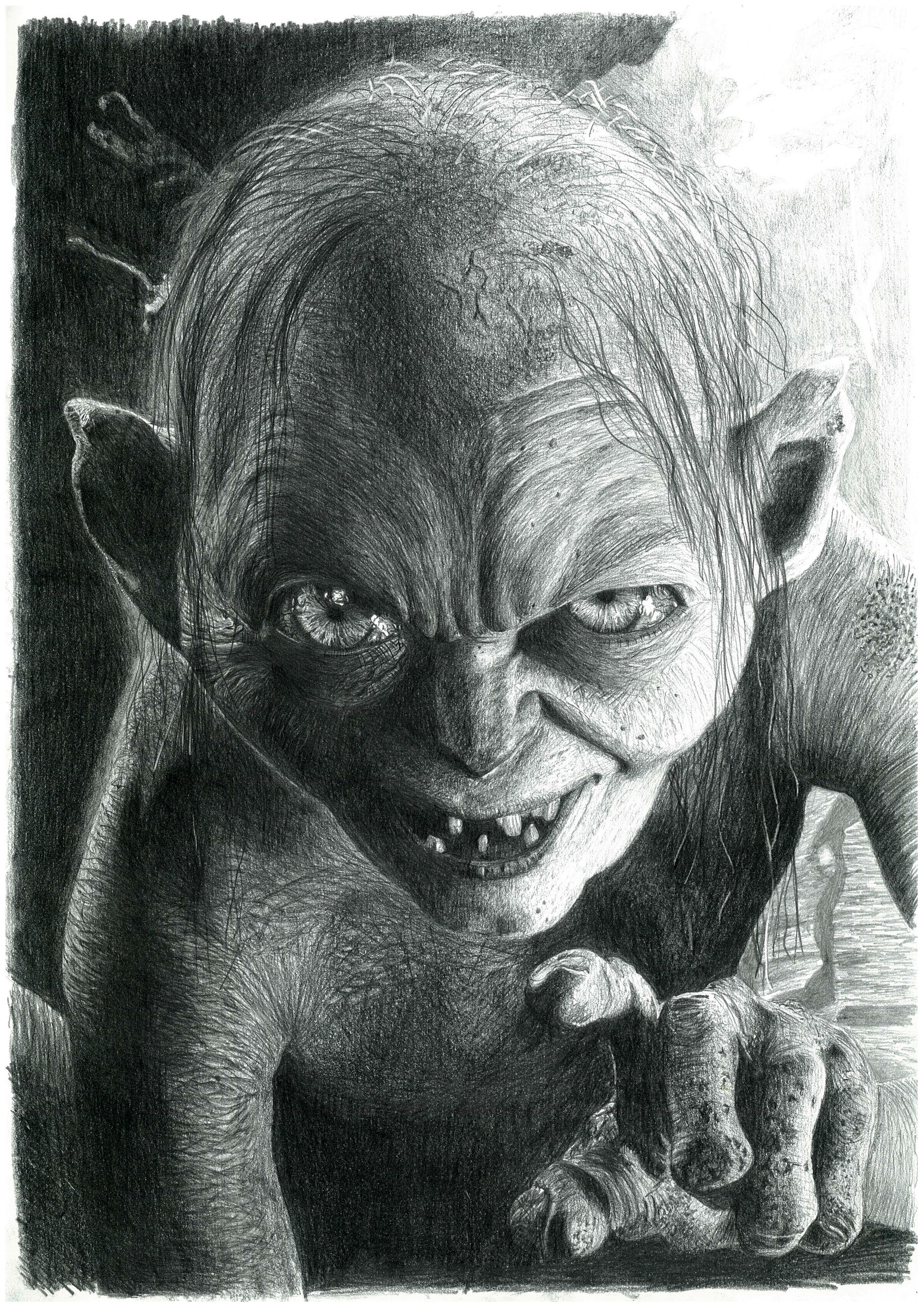 1920x2716 Artstation - Gollum Sketch