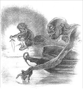 270x294 Council Of Elrond Lotr News Amp Information The Small, Slimy - Gollum Sketch