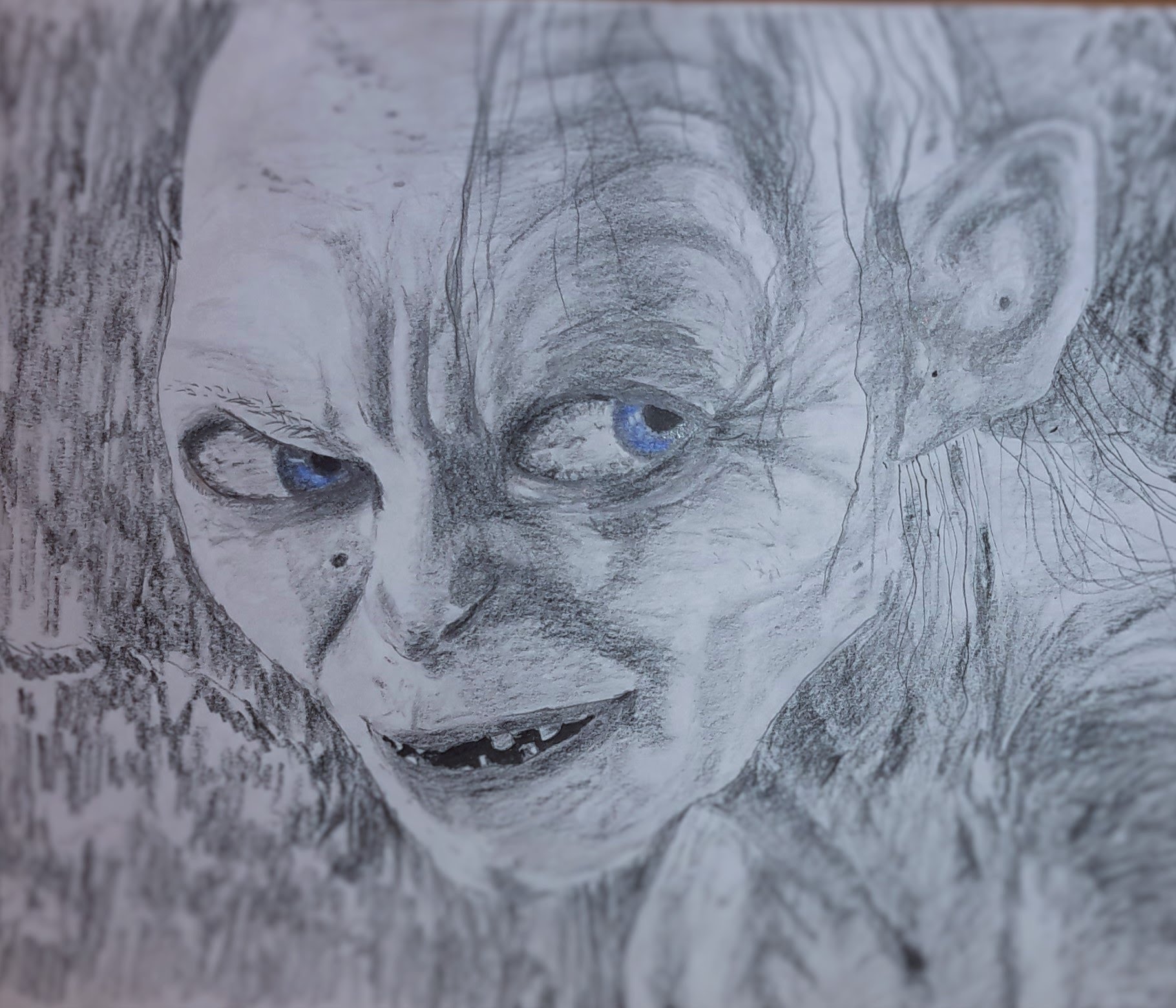 1820x1560 Drawing Gollum ( The Lord Of The Ring ) The Hobbit - Gollum Sketch