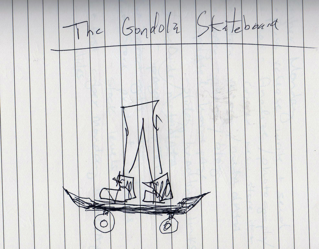 1024x798 Original Sketch Of The Gondola Skateboard More Info Here - Gondola Sketch