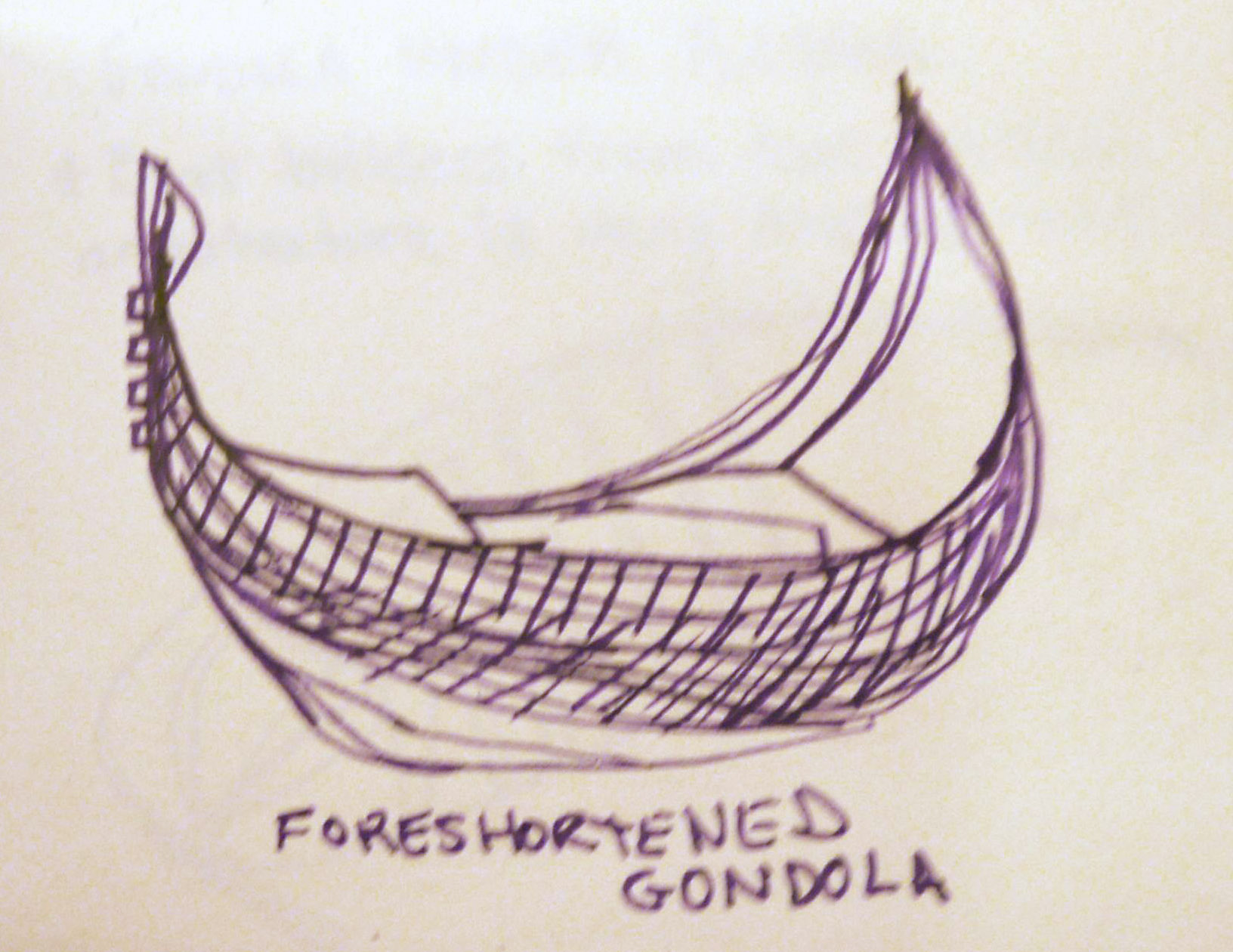 1632x1260 Trovaso Gondola Shop Jacquelynhaas - Gondola Sketch