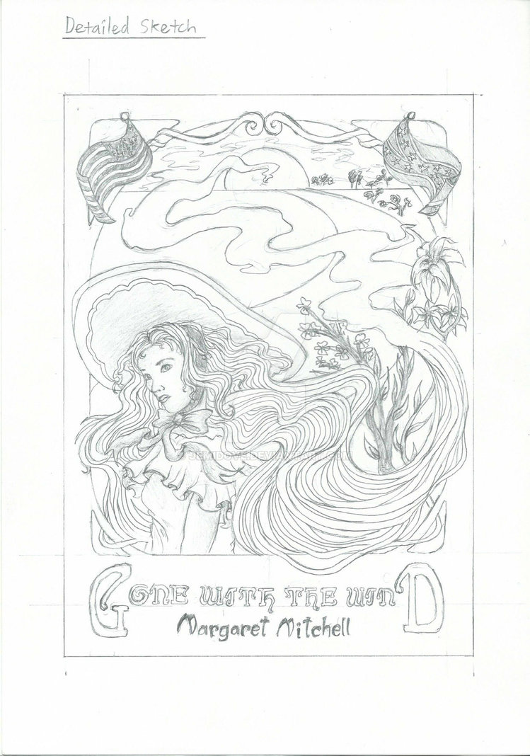 749x1068 Gone With The Wind Detailed Sketch By Jemidove - Gone With The Wind Sketch