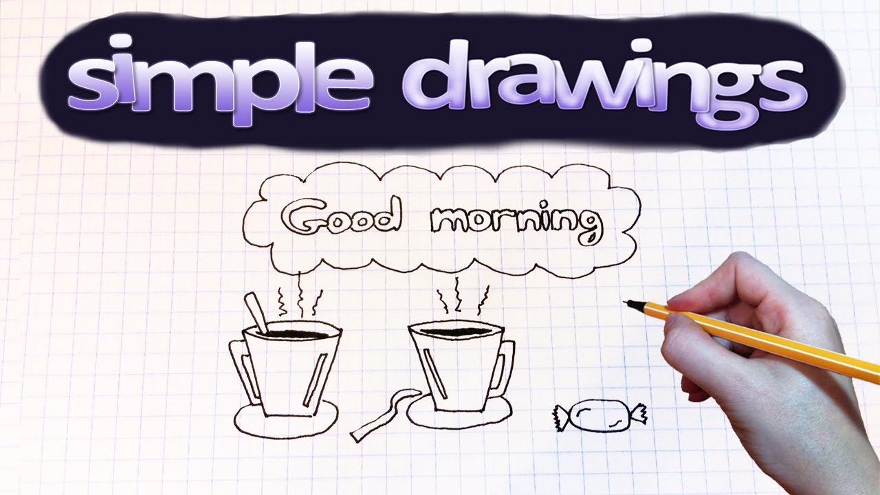 1280x720 Simple Drawings - Good Morning Sketch